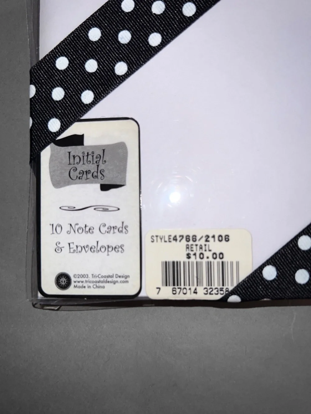 Initial Cards nwt white